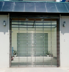 CỬA CUỐN SONG NGANG INOX PHI TRÒN ∅ 19